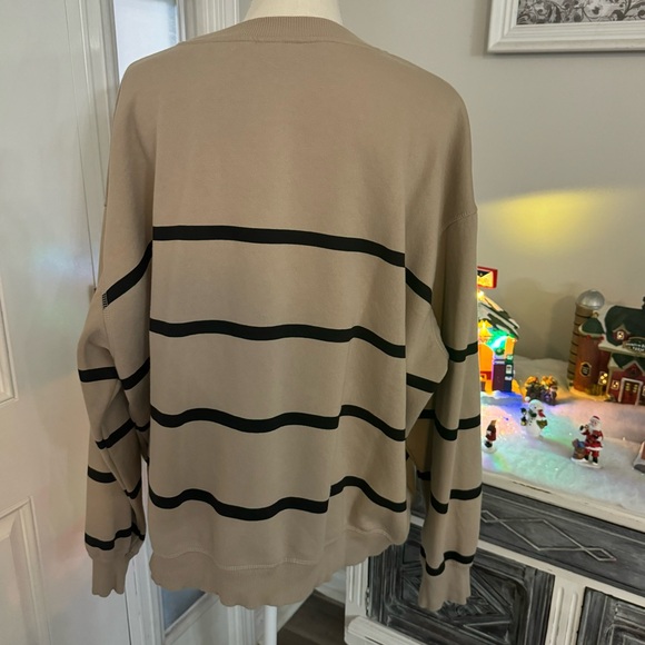 H&M women’s striped crew neck sweater size XXL new without tags - Picture 3 of 7
